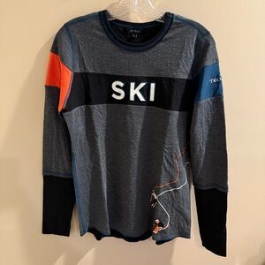 Alp N Rock Gray and Black Ski Top